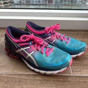 Asics | Women's Size 7 Running Shoes | Gel Kinsei 6 | Bubblegum (Blue & Pink)